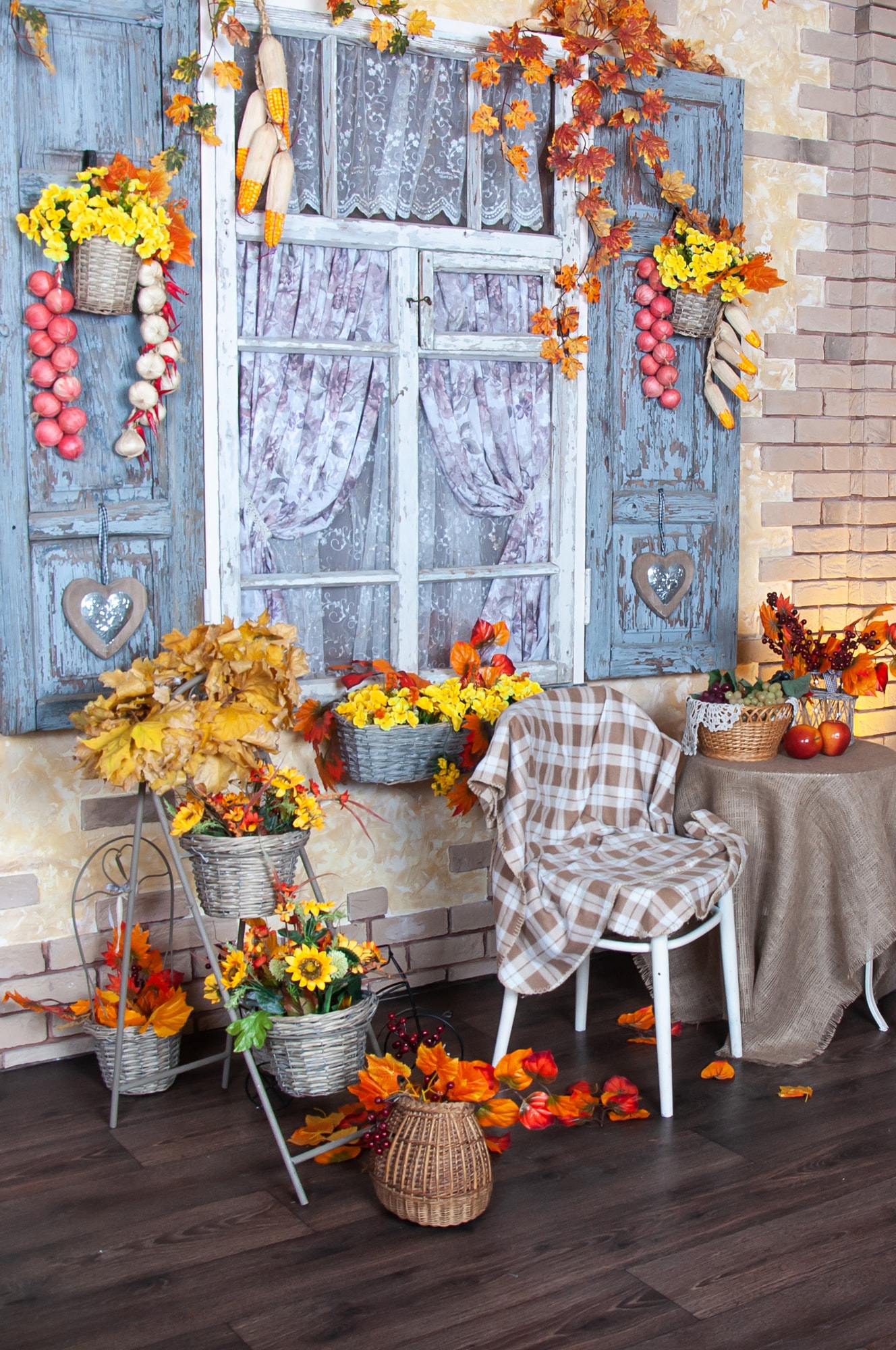 Herbstdeko basteln für Fenster immer im Trend mit 7ROOMZ